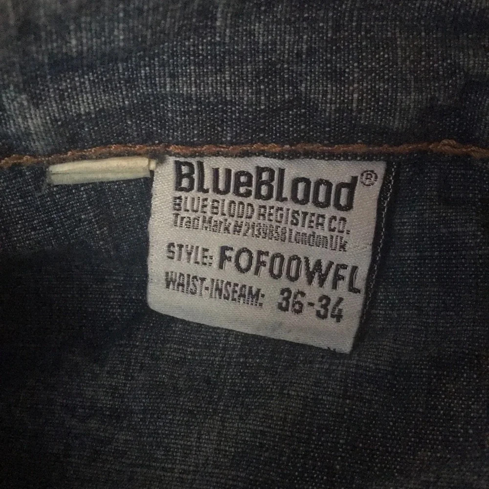NWT BlueBlood Brand FOF00WFL DeepCutWornForLife Distressed Jeans - Picture 8 of 8